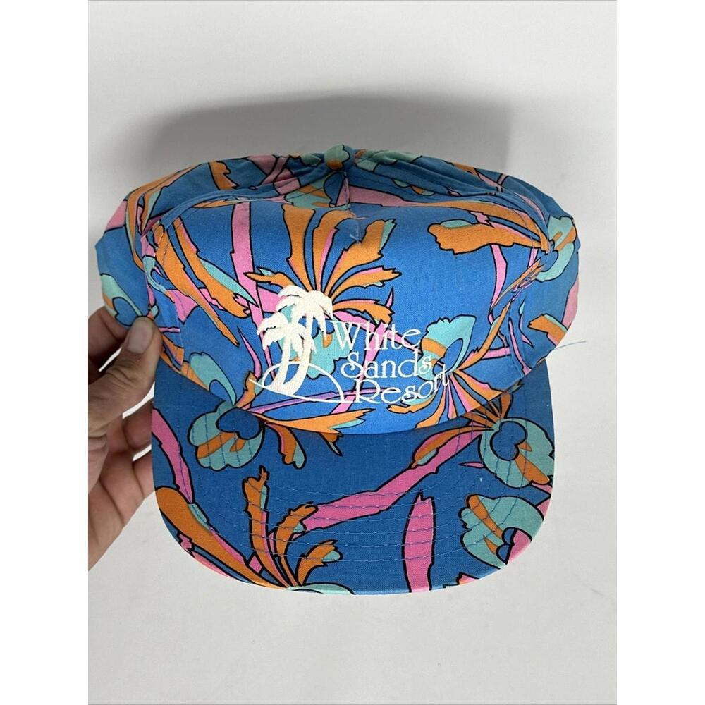 Blue Floral Camp Cap